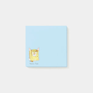 Post-it® Dessin animé drôle de chien Bouledogue Français Fr