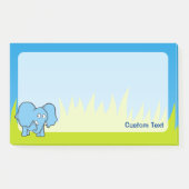 Post-it® Dessin animé éléphant bleu (Devant)