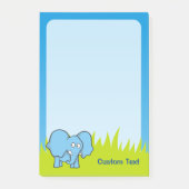 Post-it® Dessin animé éléphant bleu (Devant)