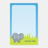 Post-it® Dessin animé éléphant gris (Devant)