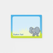 Post-it® Dessin animé éléphant gris (Devant)