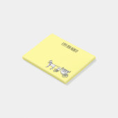 Post-it® dessin animé mariage cheval & calèche (Incliné)