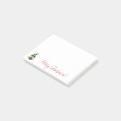 Post-it® Dessin aquarelle Noël gnome (Incliné)