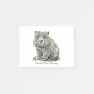 Post-it® Dessin au crayon Wombat