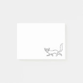 Post-it® Dessin au trait simple Fox (Devant)