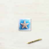Post-it® Dessin Crayon Starfish (Sur un bureau)