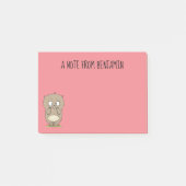 Post-it® Dessin d'adorable hamster (Devant)