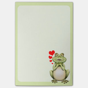 Post-it® Dessin d'amour de grenouille