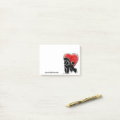 Post-it® Dessin de caniche (Sur un bureau)