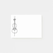 Post-it® Dessin de cello (Devant)