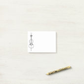 Post-it® Dessin de cello (Sur un bureau)