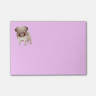 Post-it® Dessin de Chien Carlin Puppy Caricature Graphique