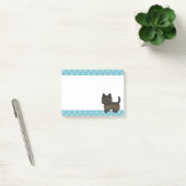 Post-it® Dessin de chien de bande dessinée Terrier Cairn Br (Bureau)