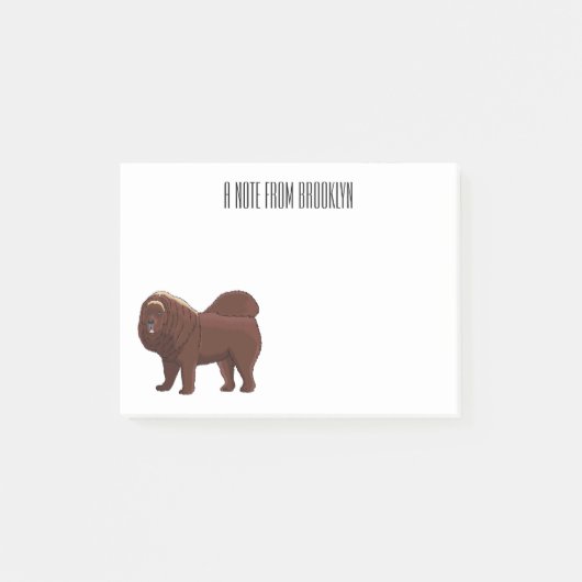 Post-it® dessin de Chien Tibétain Mastiff (Devant)