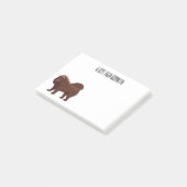 Post-it® dessin de Chien Tibétain Mastiff (Incliné)