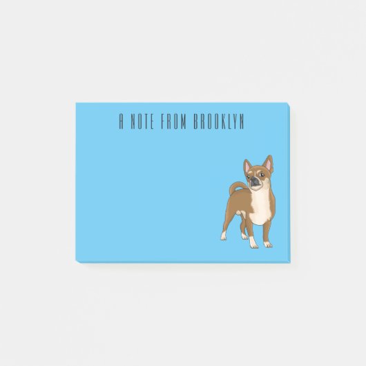 Post-it® Dessin de Chihuahua pour chien (Devant)