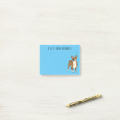 Post-it® Dessin de Chihuahua pour chien (Sur un bureau)