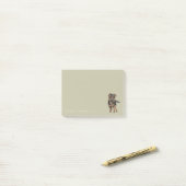 Post-it® Dessin de chiot de berger allemand (Sur un bureau)