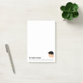 Post-it® Dessin de coiffure masculine classique sur mesure  (Bureau)