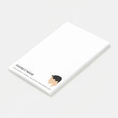 Post-it® Dessin de coiffure masculine classique sur mesure  (Incliné)