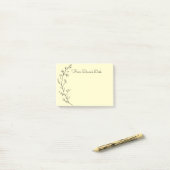 Post-it® Dessin de fleurs esquissées (Sur un bureau)