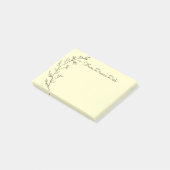 Post-it® Dessin de fleurs esquissées (Incliné)