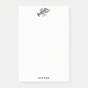 Post-it® Dessin de homard vintage no 1