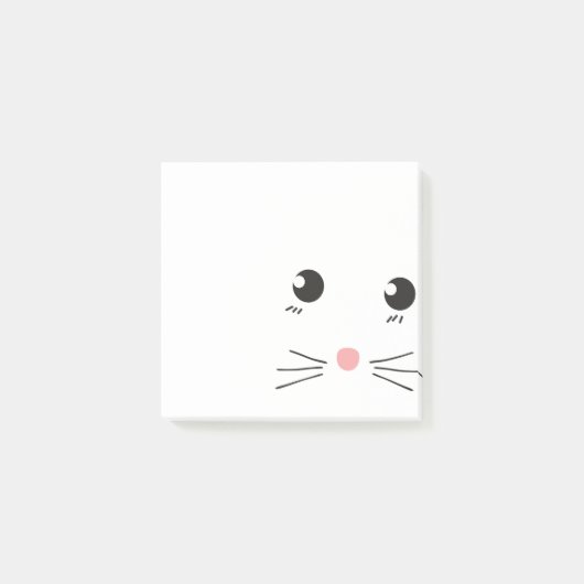 Post-it® Dessin de la ligne de face du chat (Devant)