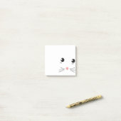 Post-it® Dessin de la ligne de face du chat (Sur un bureau)
