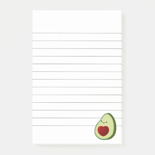 Post-it® Dessin de l'Avocado Lover Cute (Devant)