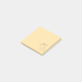 Post-it® Dessin de lévrier au trait gris - Design minimalis (Incliné)