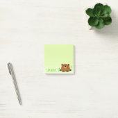 Post-it® Dessin de marmotte de bois adorable (Bureau)
