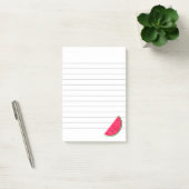 Post-it® Dessin de tranche de pastèque douce (Bureau)
