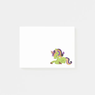 Post-it® Dessin d'Halloween de Cute Frankenstein Unicorn