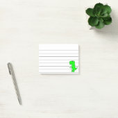 Post-it® Dessin Dinosaure Vert Liné 4x3 (Bureau)