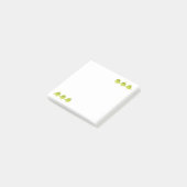 Post-it® Dessin d'oiseau vert (Incliné)