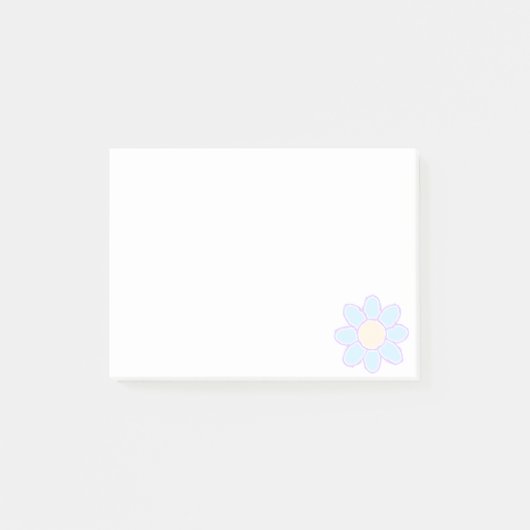 Post-it® Dessin Fleur Cute Personnalisé (Devant)