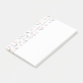 Post-it® Dessin Herringbone personnalisé post-it - Fuchsia (Incliné)