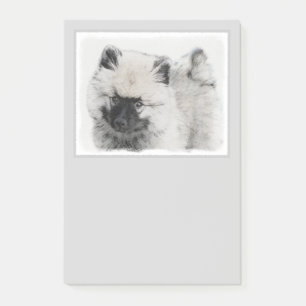 Post-it® Dessin Keeshond Chiot - Joli dessin original Chien