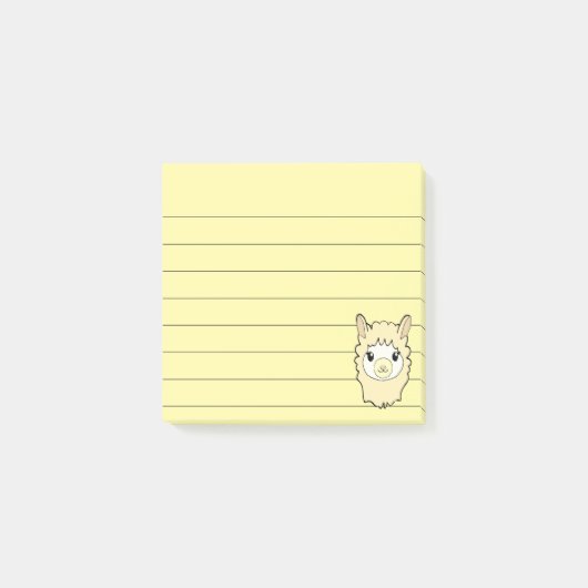 Post-it® Dessin Llama Cute 3x3 (Devant)