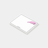 Post-it® Dessin Manat vintage rose (Incliné)