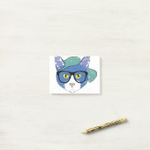Post-it® Dessin Mascotte de chat Feline Crayon Animaux (Sur un bureau)