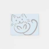 Post-it® Dessin mignon de chat (Devant)
