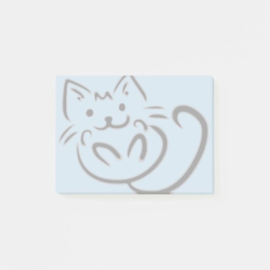 Post-it® Dessin mignon de chat (Devant)