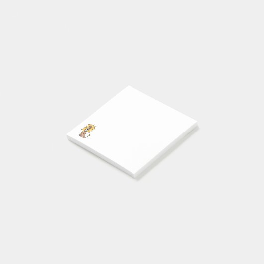 Post-it® dessin mignon lion enfants retro safari jungle ani (Incliné)