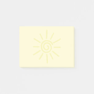 Post-it® Dessin Sun jaune personnalisé