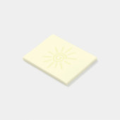 Post-it® Dessin Sun jaune personnalisé (Incliné)