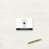 Post-it® Dessin sur les dents joyeux (Sur un bureau)