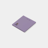 Post-it® Dessin Tortoiseshell Kitten sur coussin pourpre (Incliné)