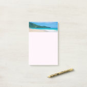 Post-it® Destination tropicale Plage Pittoresque Photo (Sur un bureau)